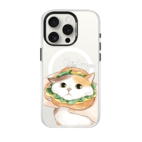 カスタムケース／猫ハンバーガー Burger Cat